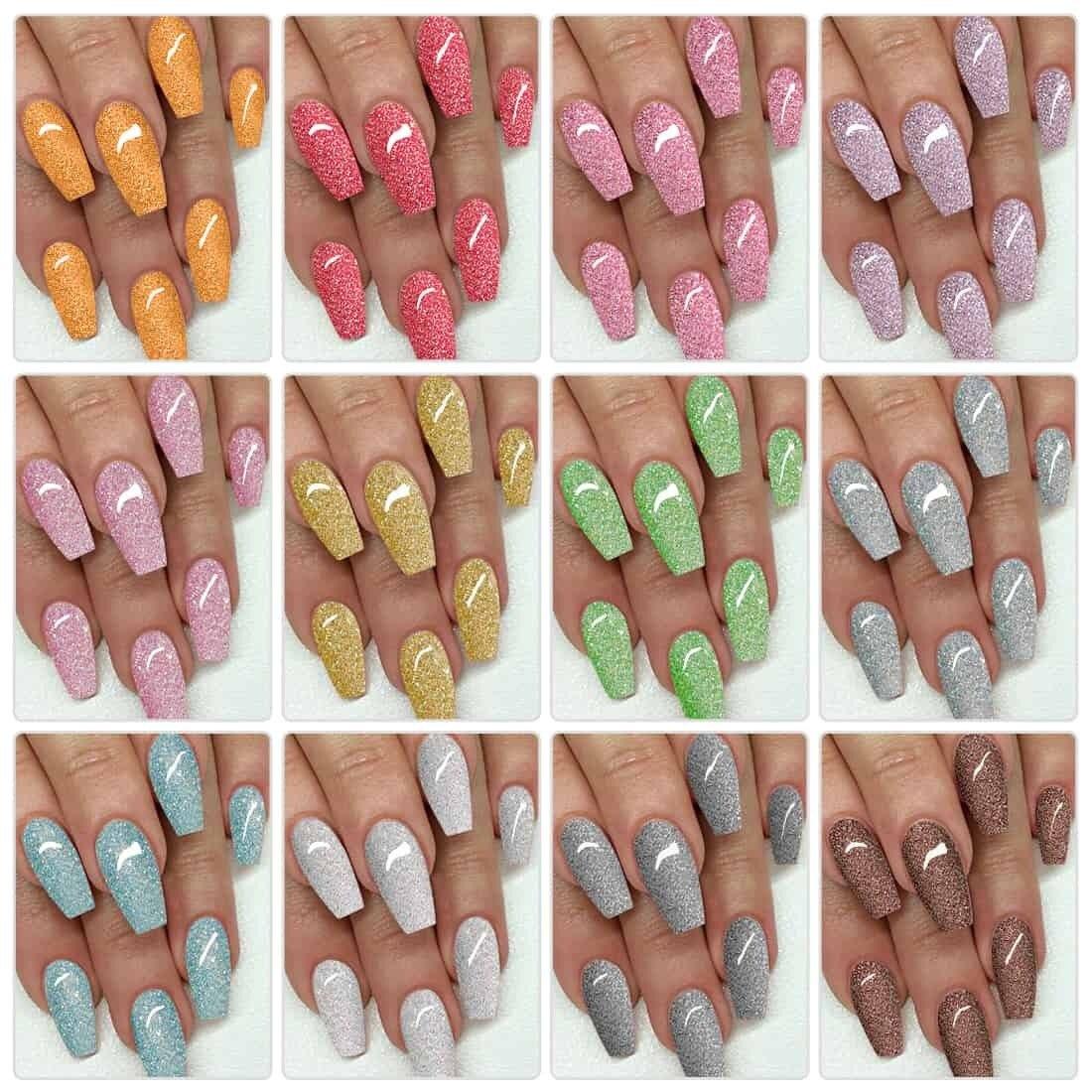 reflective glitter gel polish