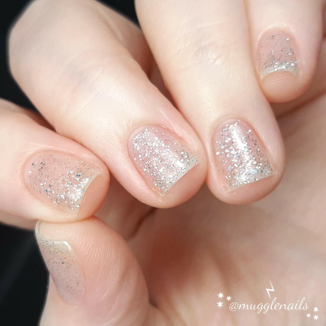 pink sparkly nails