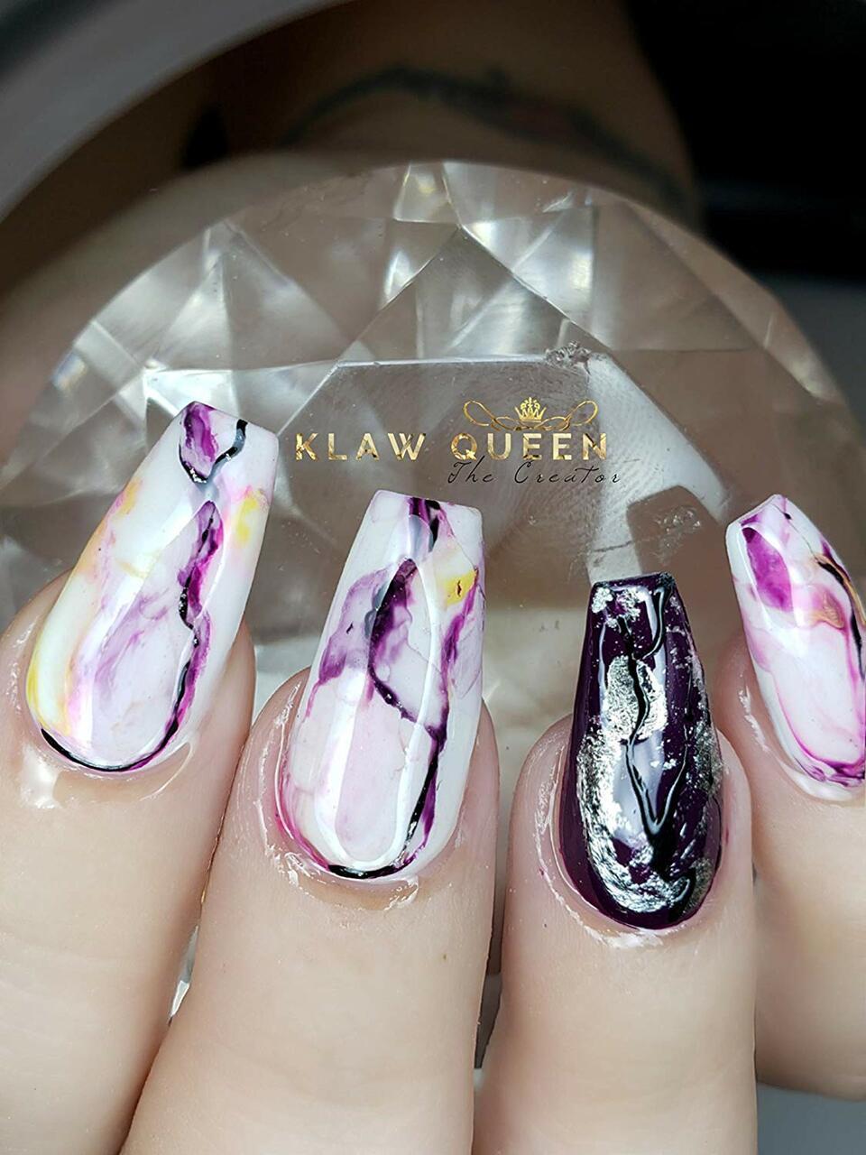 ombre nails white