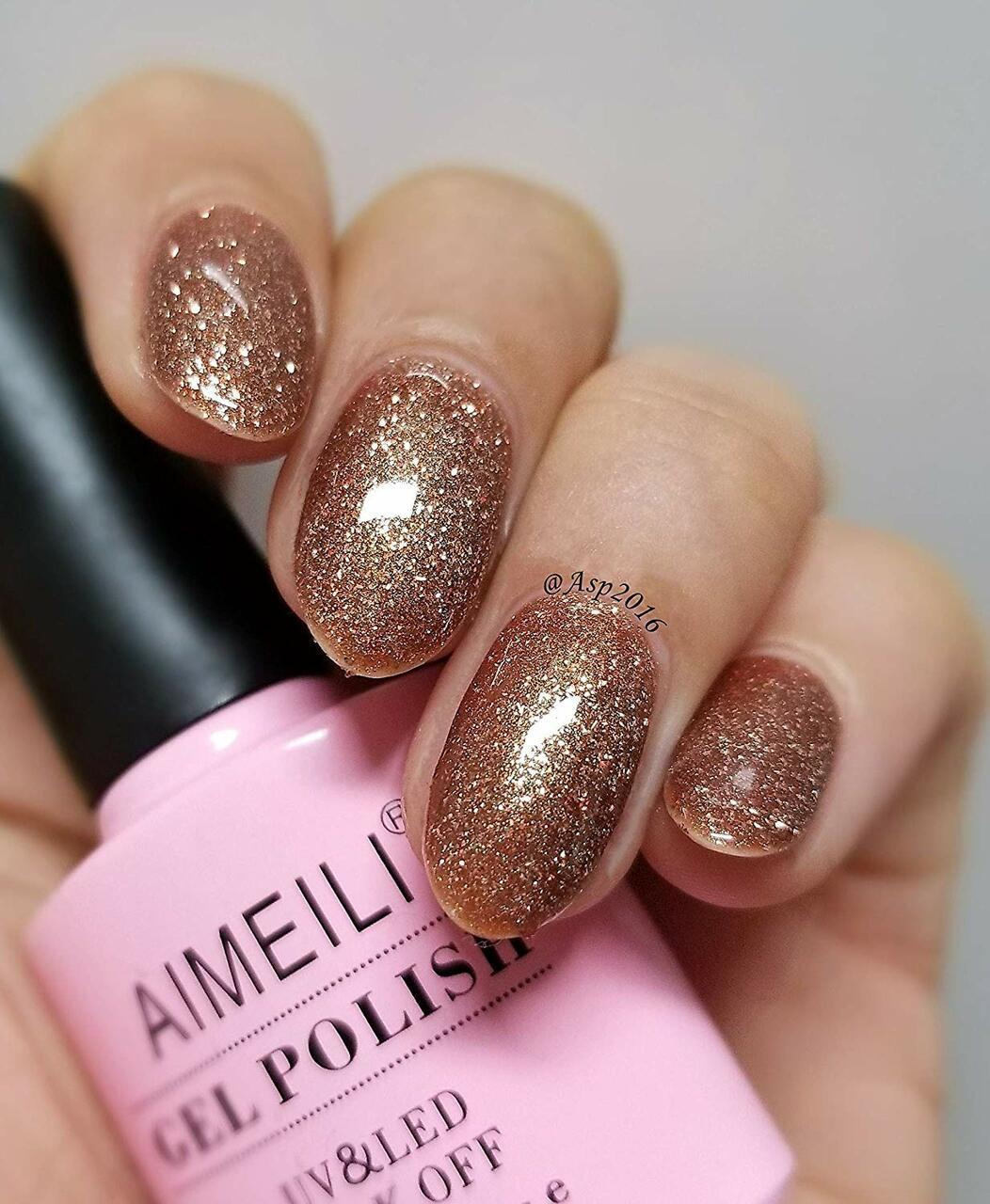 reflective glitter gel polish