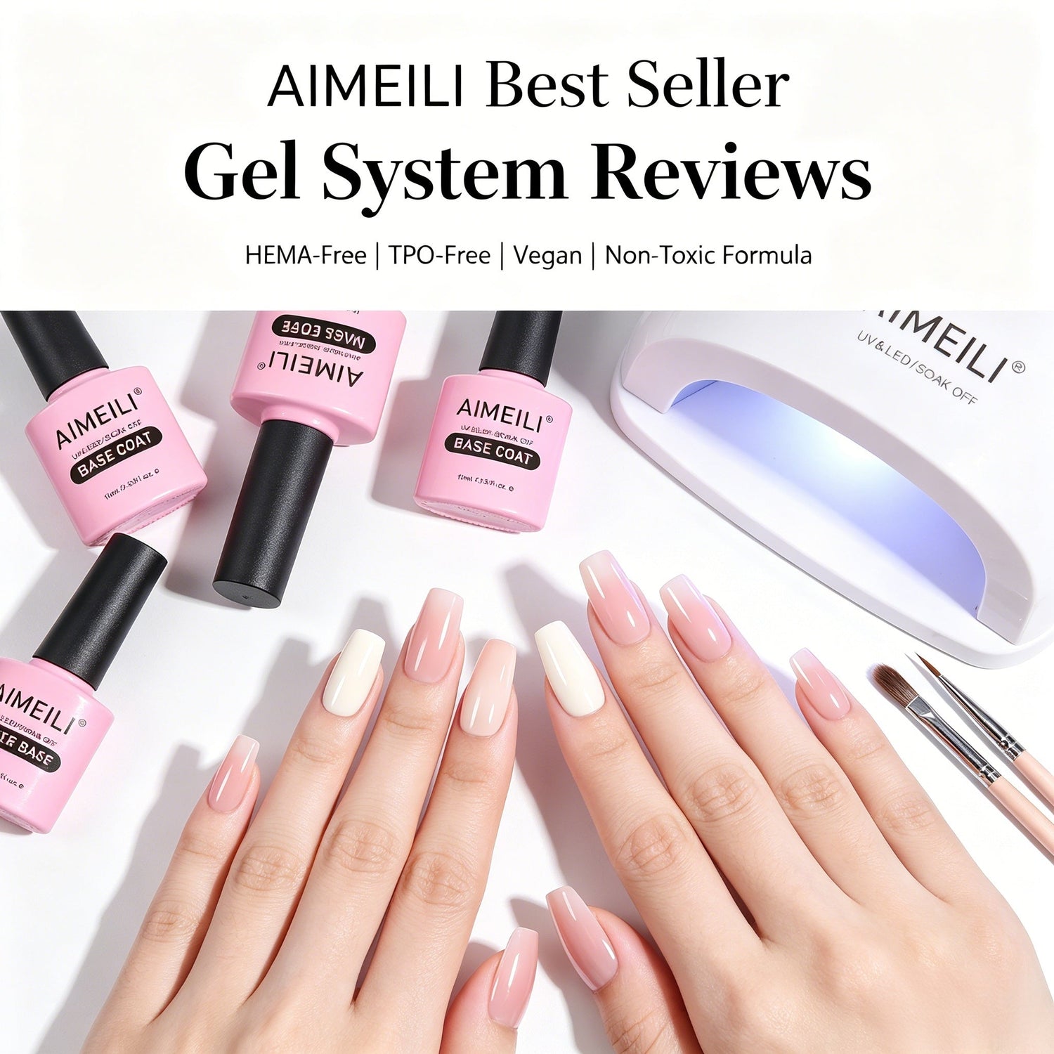 AIMEILI Best Seller Gel System Reviews (Gel Polish, Builder Base & Top Coat)
