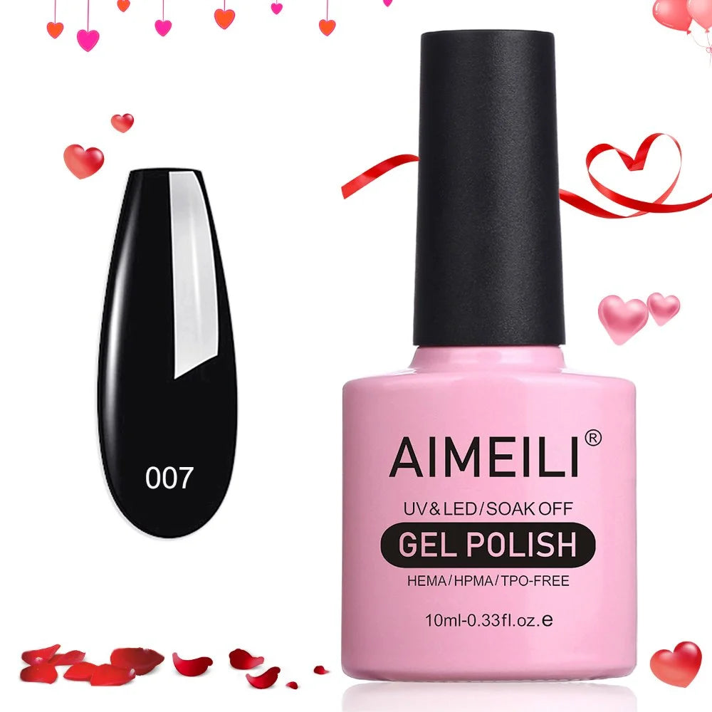 Black gel nail polish