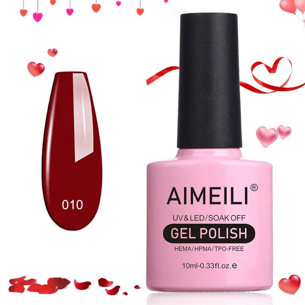 Red gel nail polish