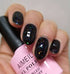 black with silver glitter nails