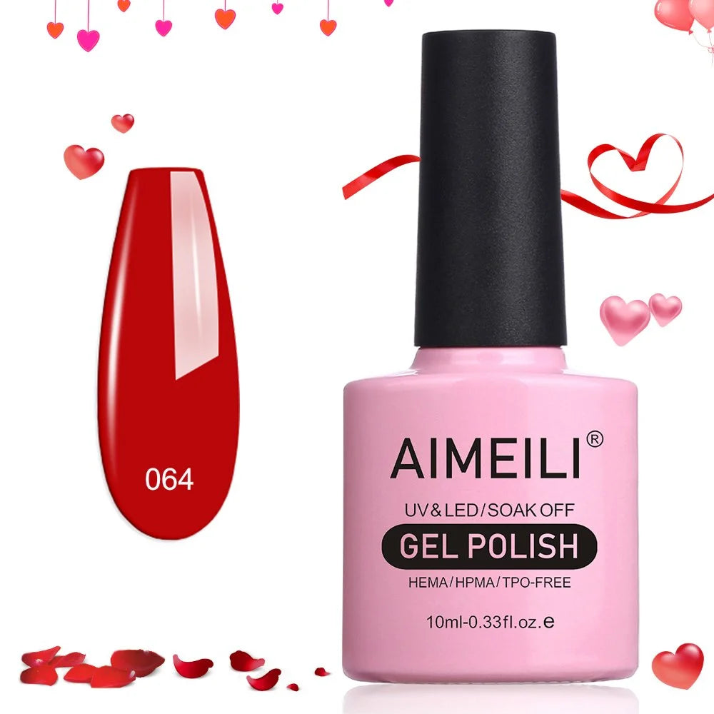 red gel polish