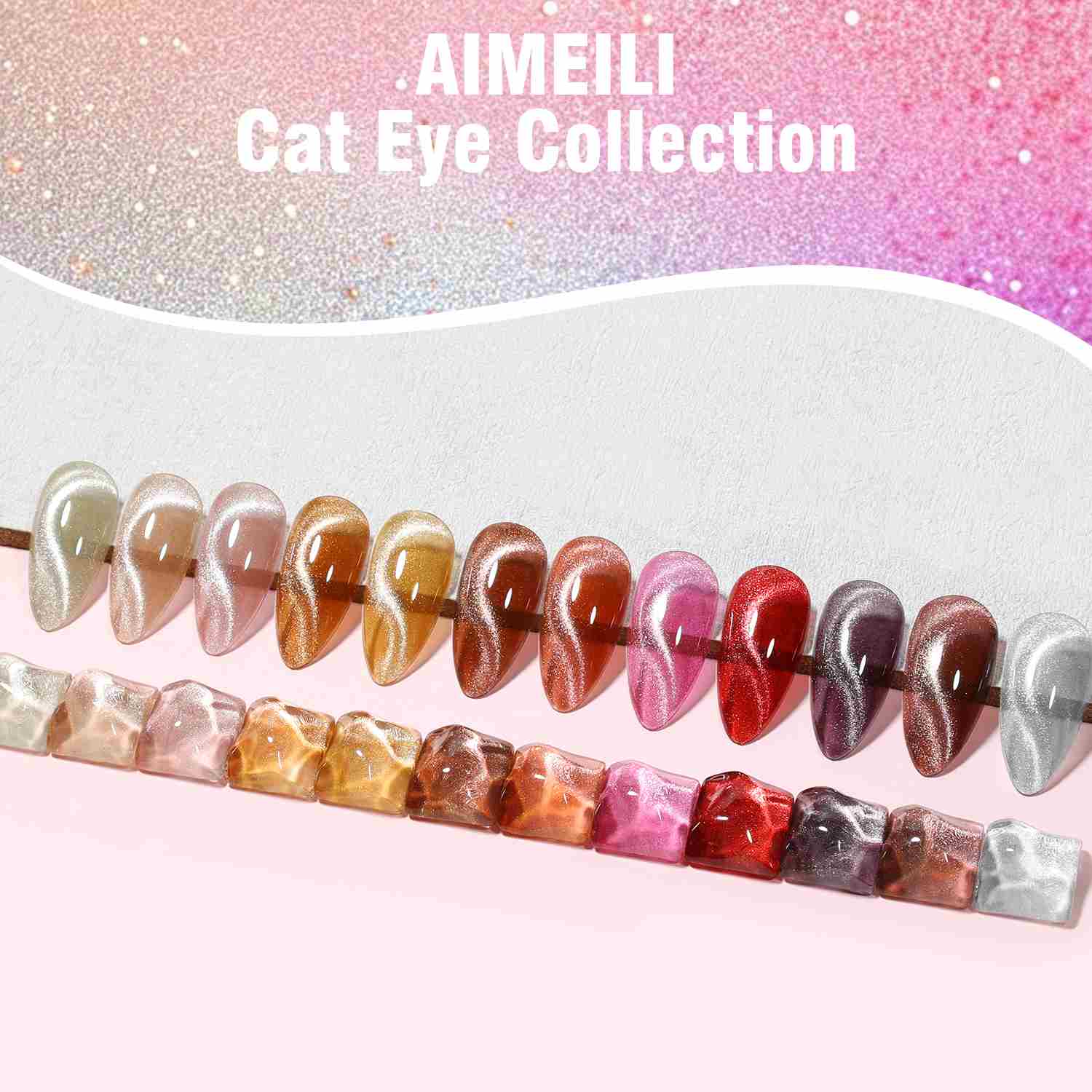 AIMEILI Cat Eye Gel Polish Set – 12 Colors 46