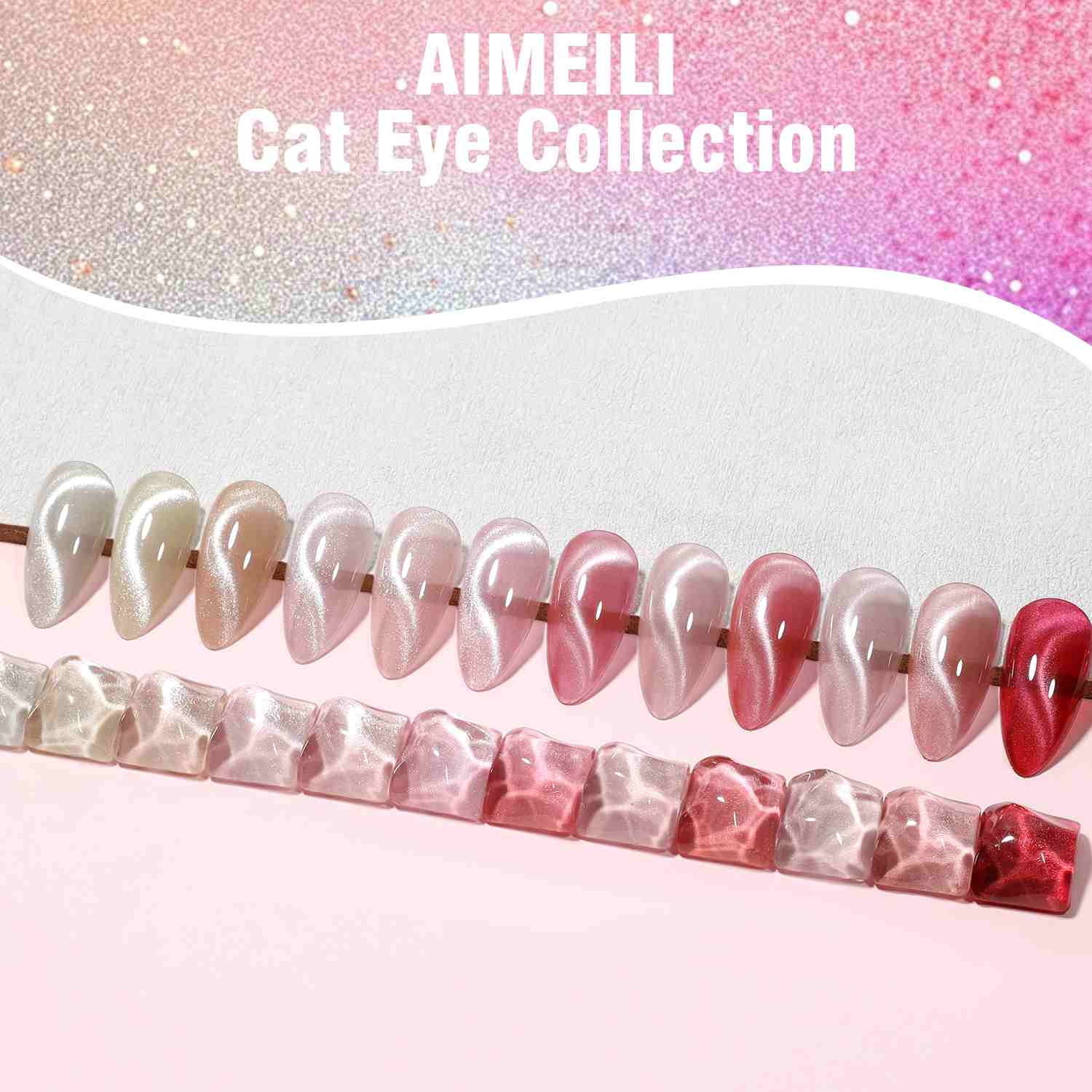AIMEILI Cat Eye Gel Polish Set – 12 Colors 47