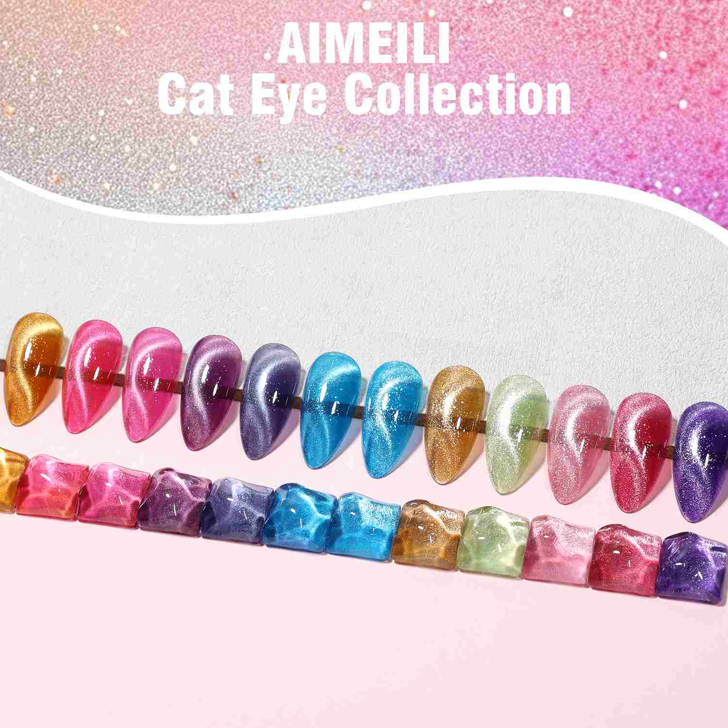 AIMEILI Cat Eye Gel Polish Set – 12 Colors 49