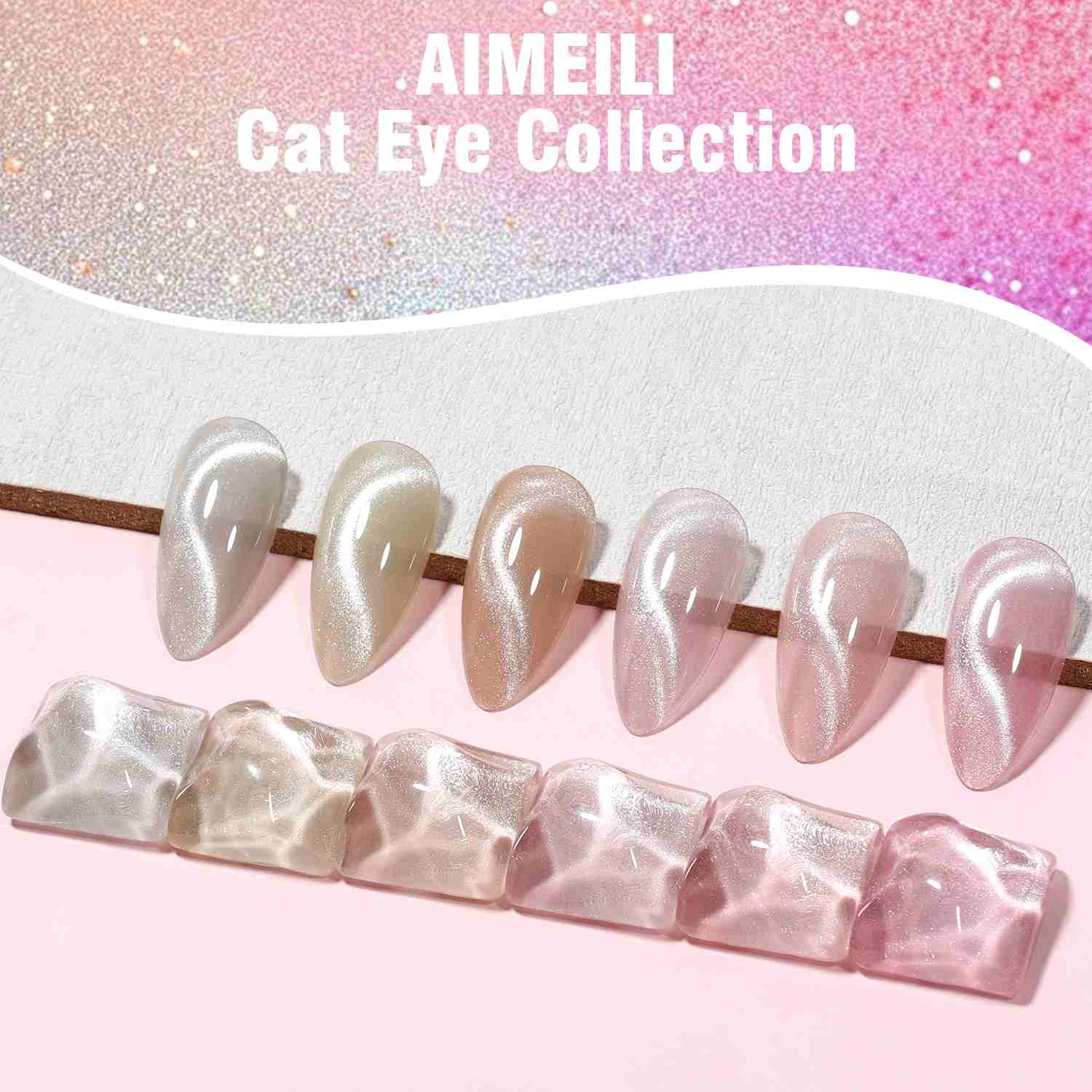 AIMEILI Cat Eye Gel Polish Set – 6 Colors 123