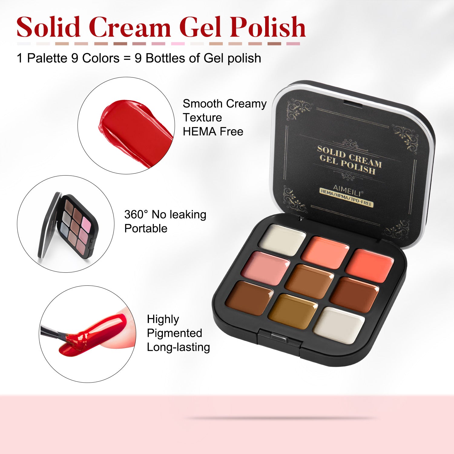 Aimeili Hema Free Solid Cream Gel Polish GTKIT006