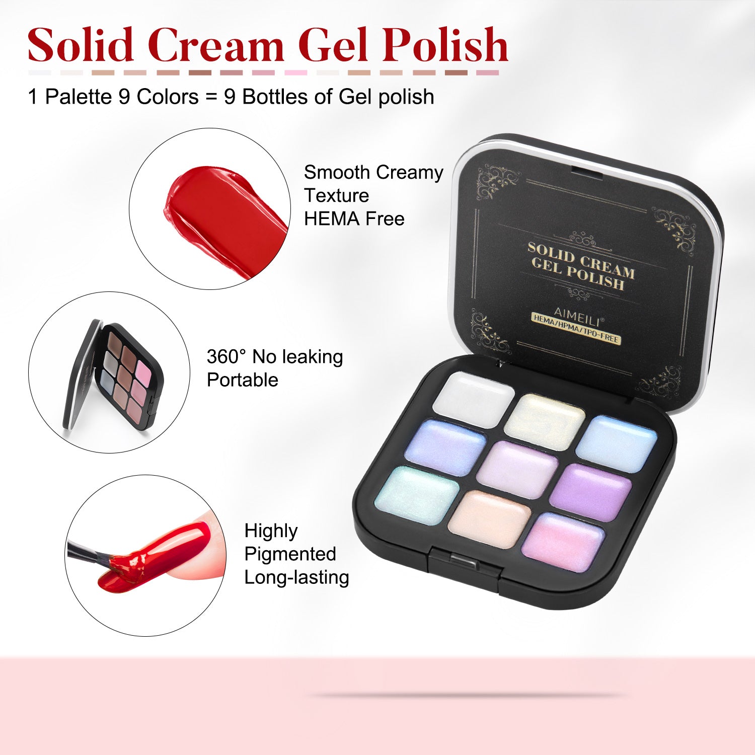 Aimeili Hema Free Solid Cream Gel Polish GTKIT007