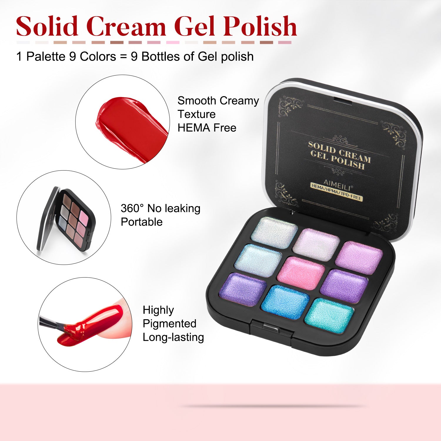 Aimeili Hema Free Solid Cream Gel Polish GTKIT008