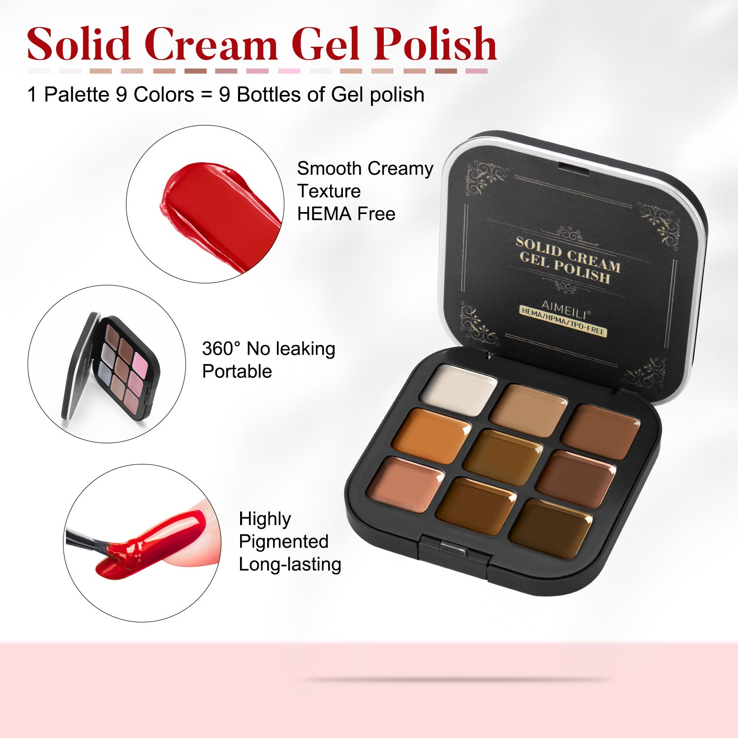 Aimeili Hema Free Solid Cream Gel Polish GTKIT009