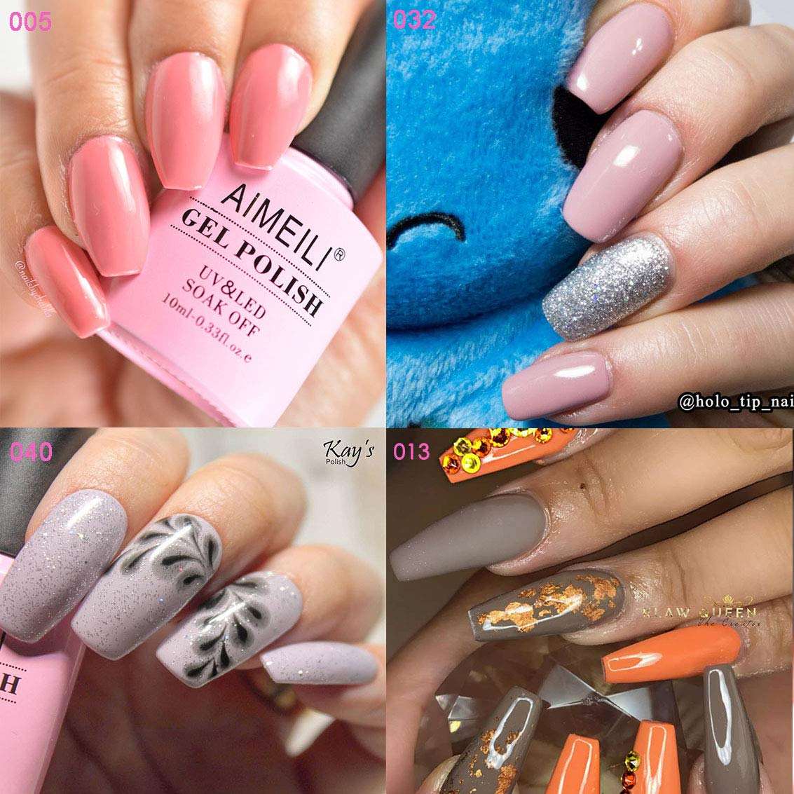 pink rose nails