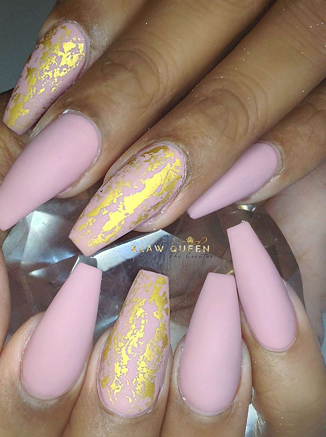 natural light pink nails 