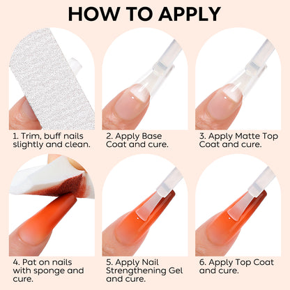 How to apply the pat ombre gel?