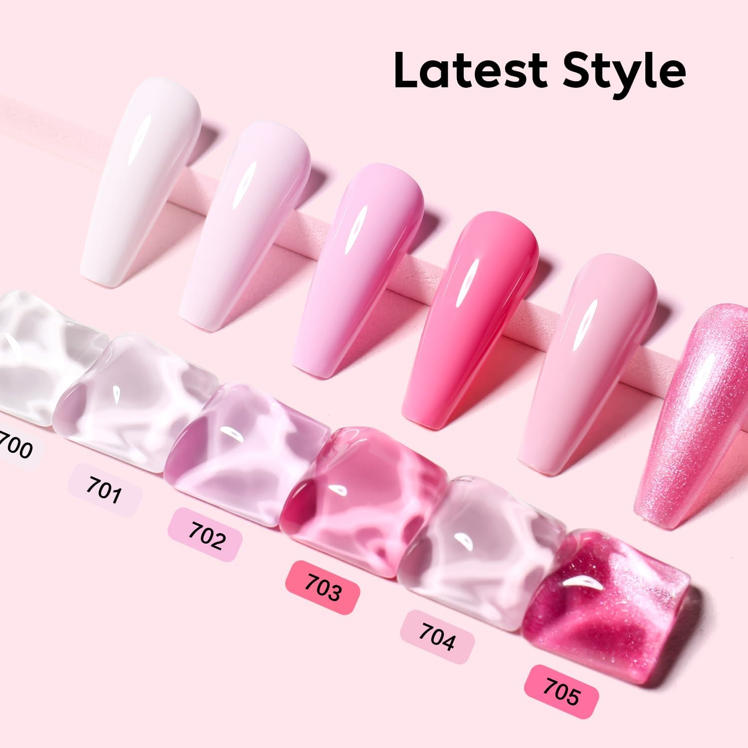 light pink gel nail polish
