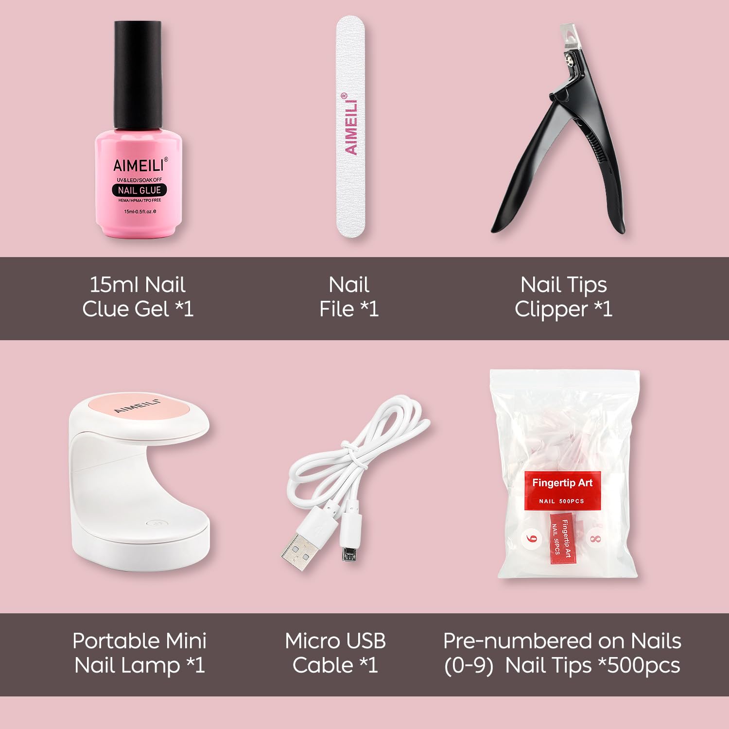 Nail Tips and Glue Kits