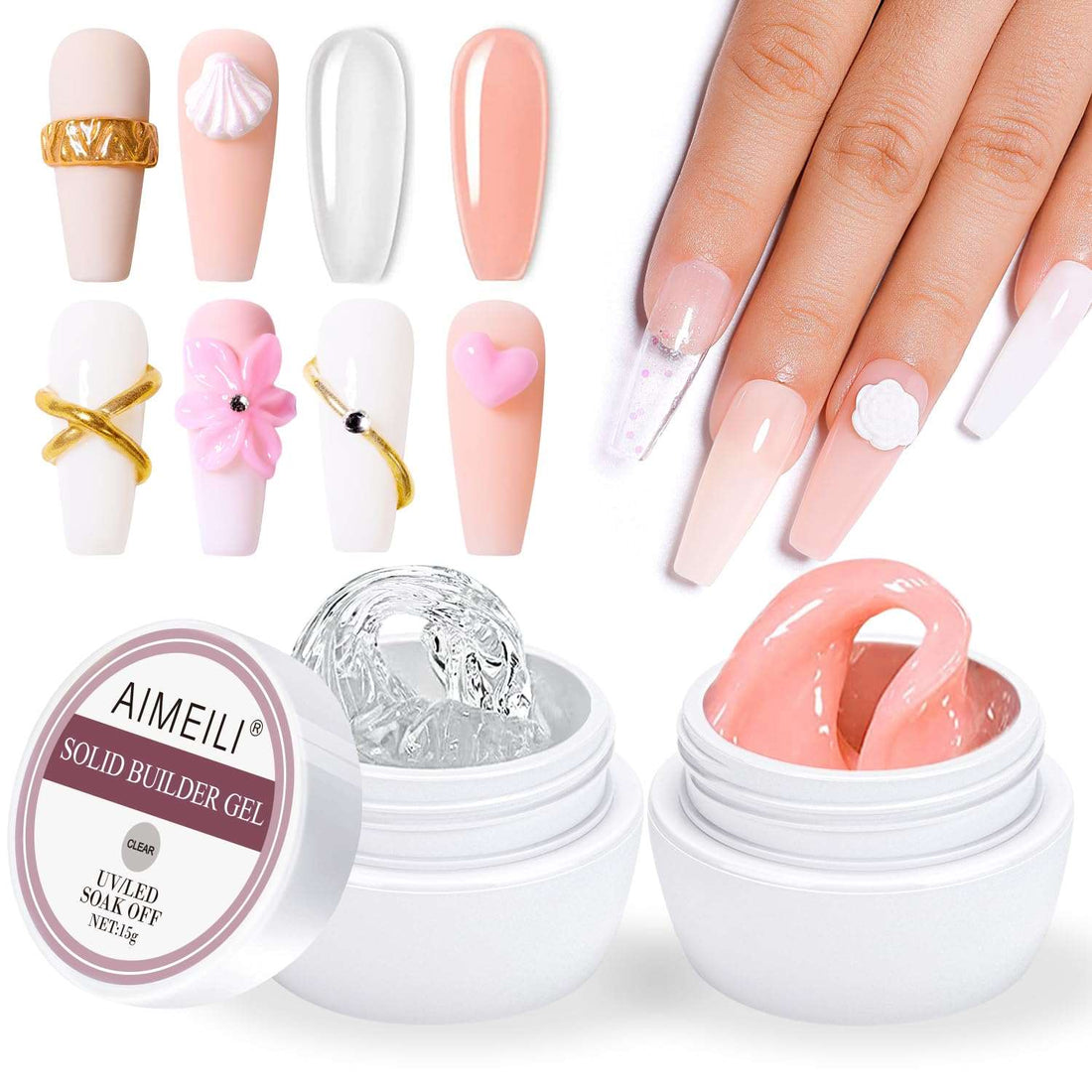 solid Pink builder gel
