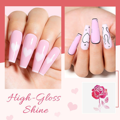 pink nails art