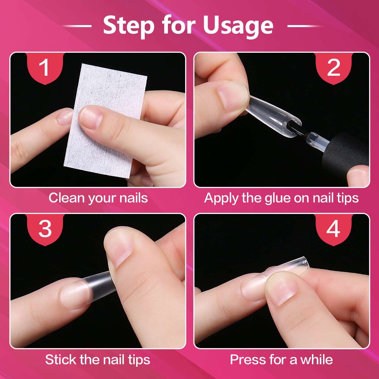  clear false nail tips