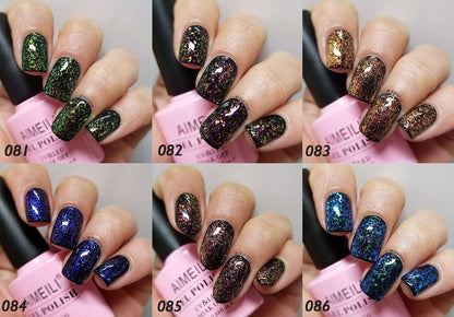 galaxy acrylic nails