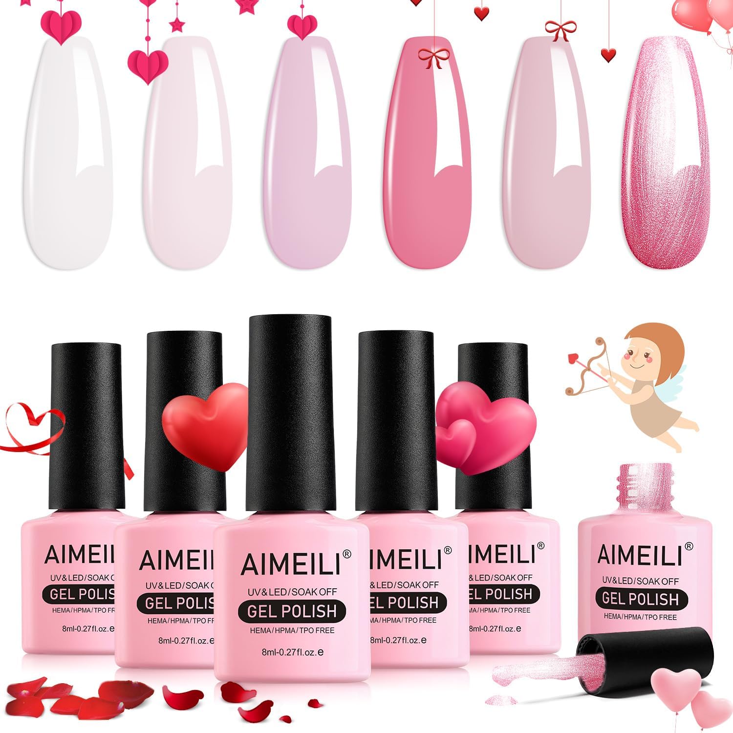 light pink gel polish