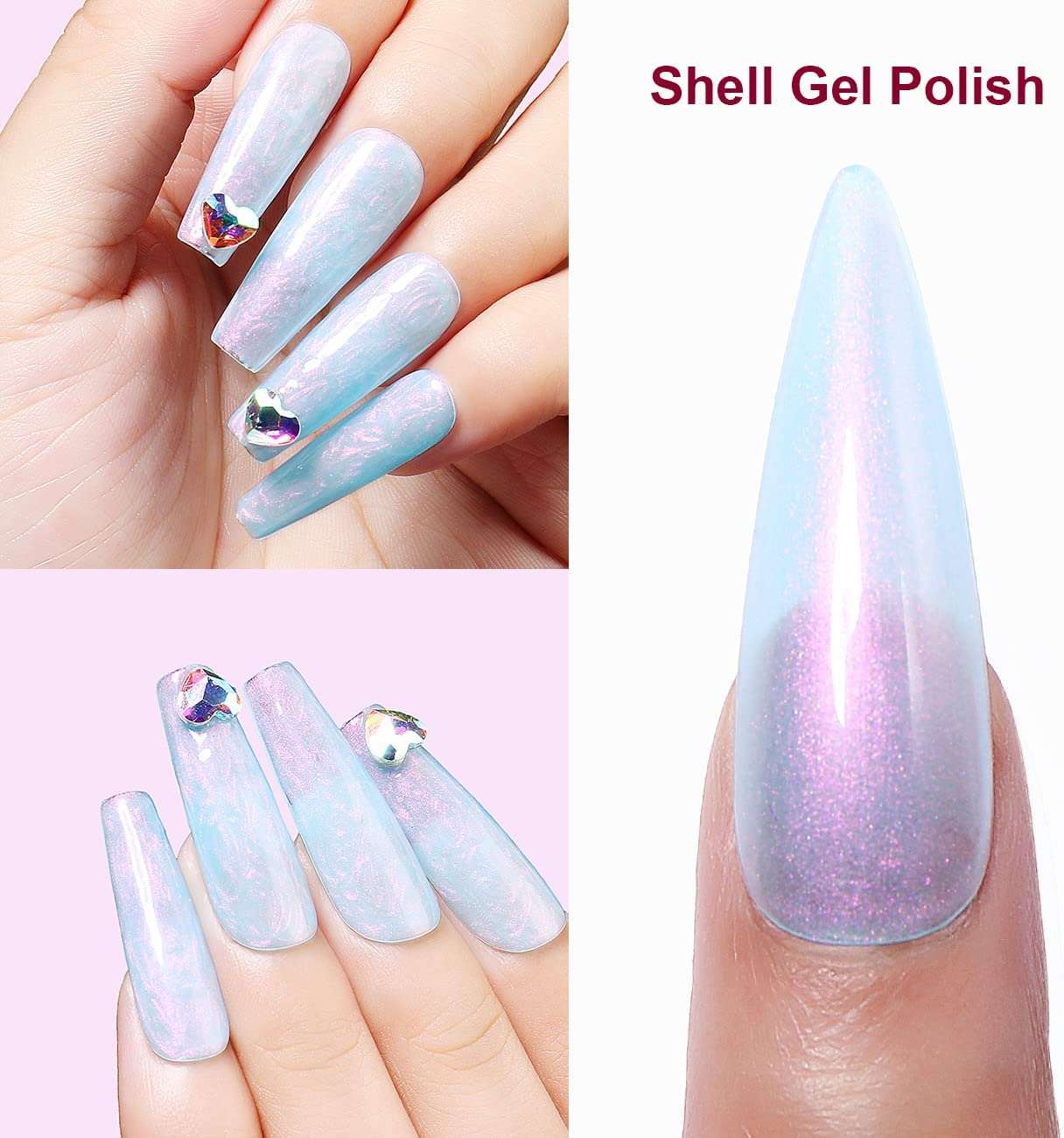 Nail Pearls Solid Color 12 Color Solid Nail Polish Gel Popular Color Easy  To