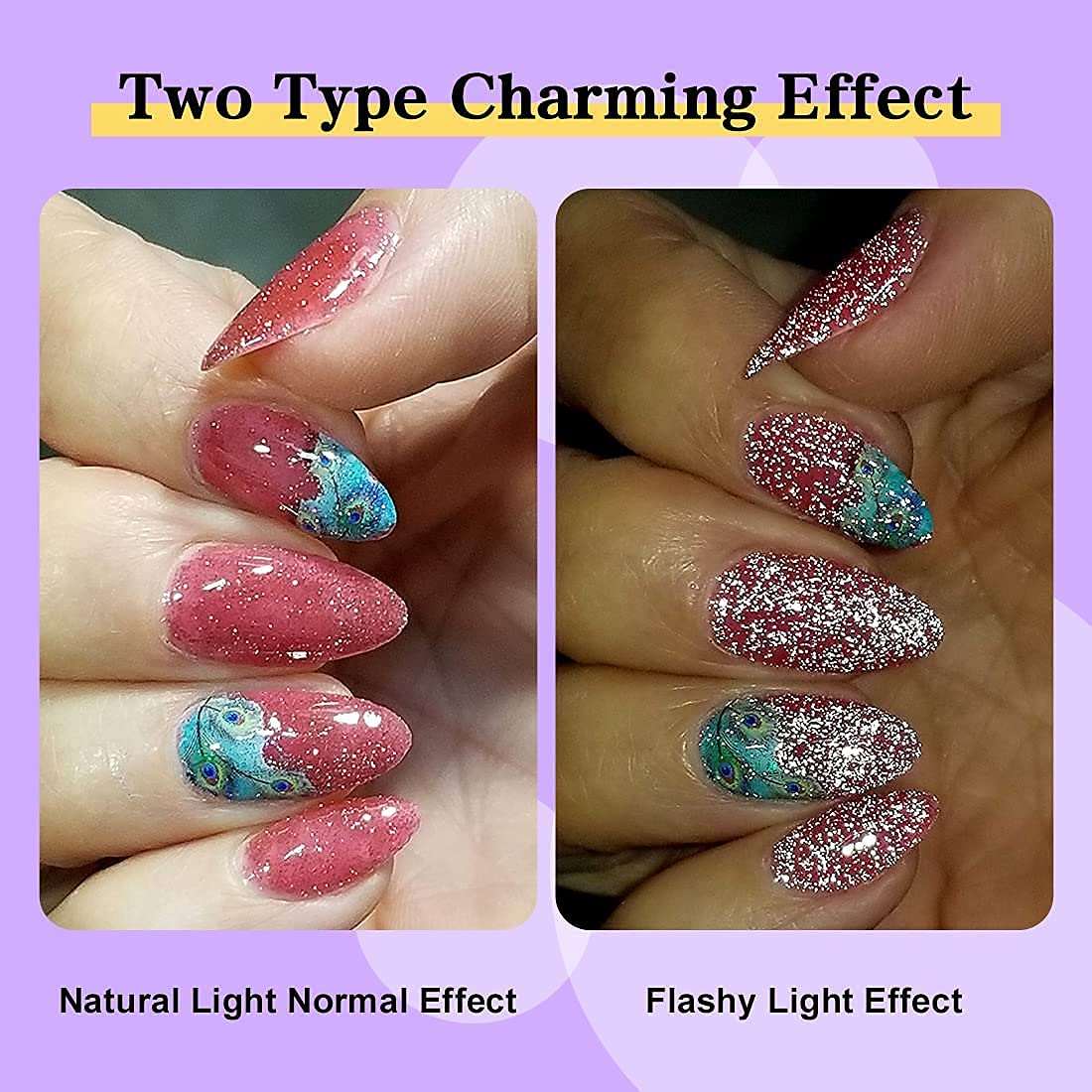 Pretty Flash Reflective Glitter Gel Polish for Nail Salon