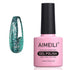 green glitter gel polish