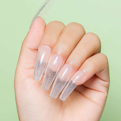 clear glitter gel nail polish