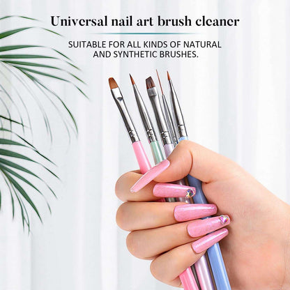 Artisan Nail Brush Cleaner  Quickly Removes Acrylic, Gel Residue & Build Up
