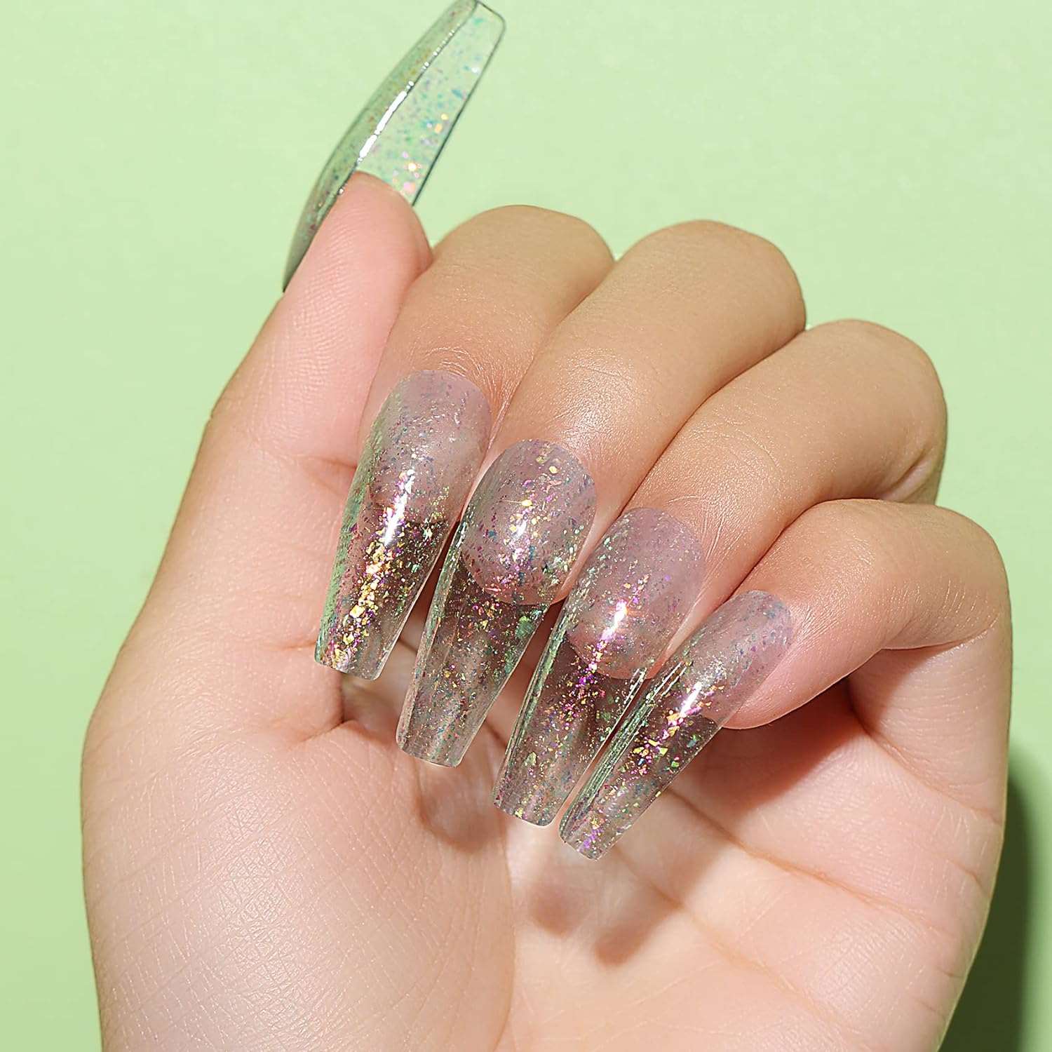 Diy glitter nail design