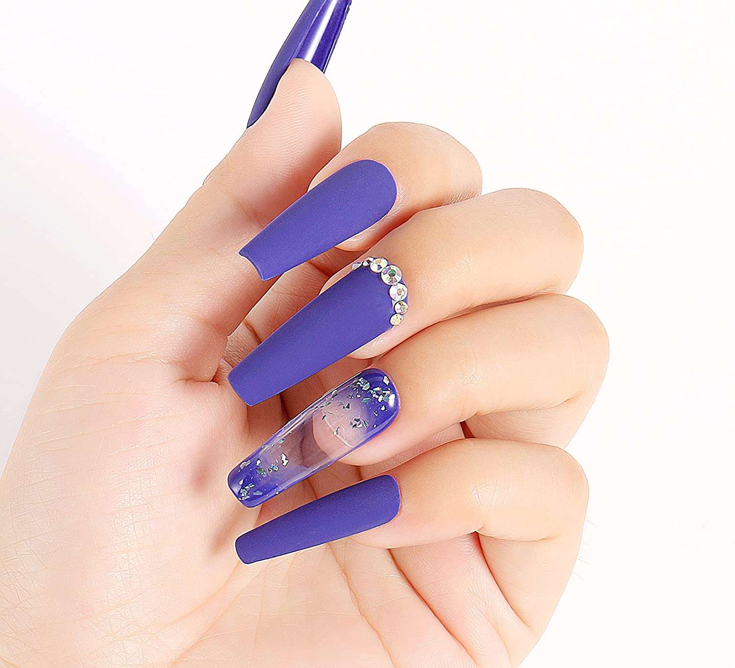 blue nail polish shades