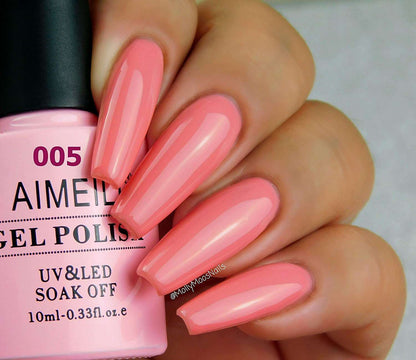 barbie pink gel nail polish