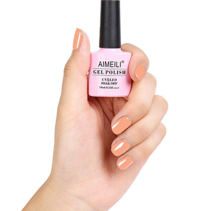 peachy pink nail polish 