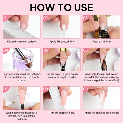 how to use acrylic powder