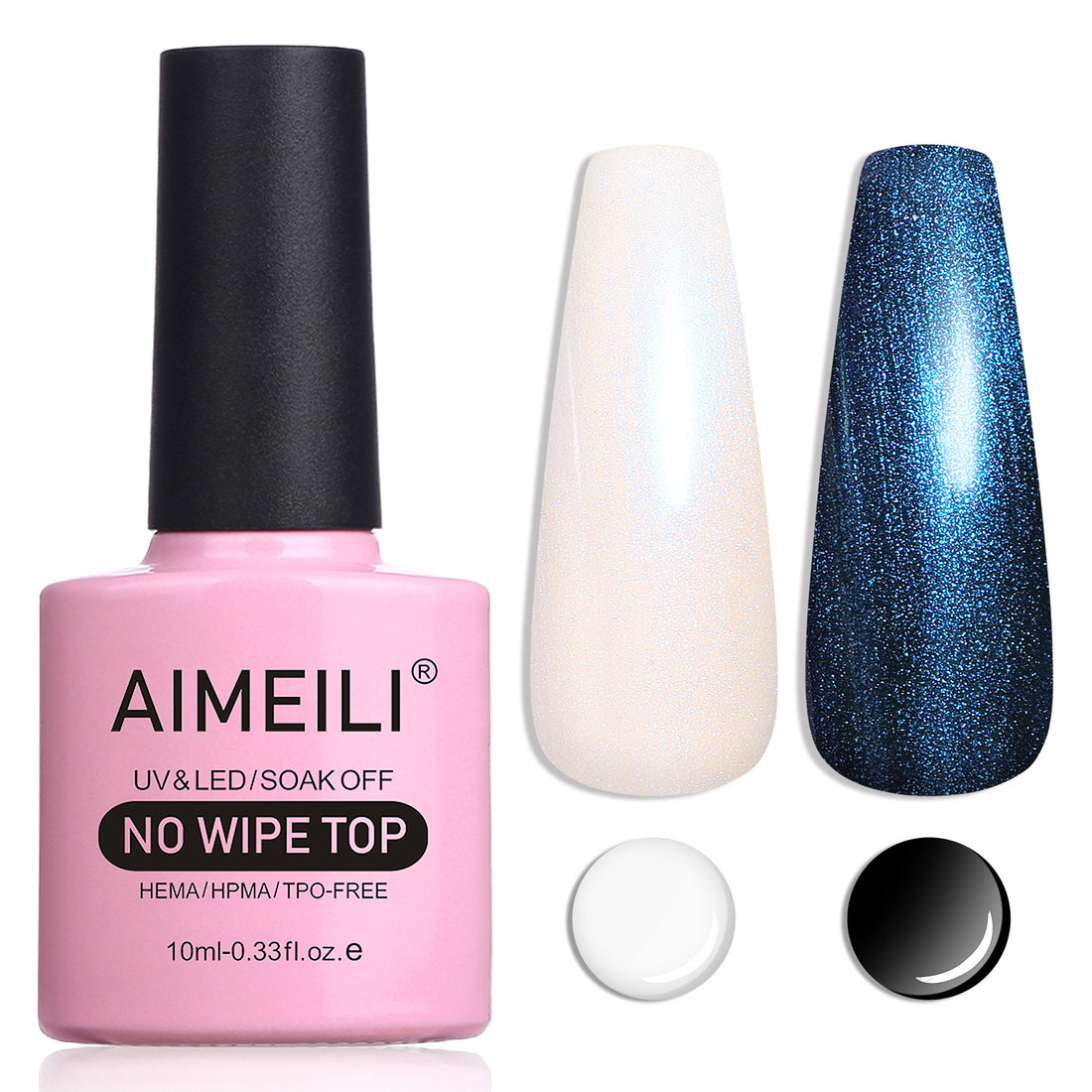 AIMEILI Pearl Top Coat Gel nail polish BKT004