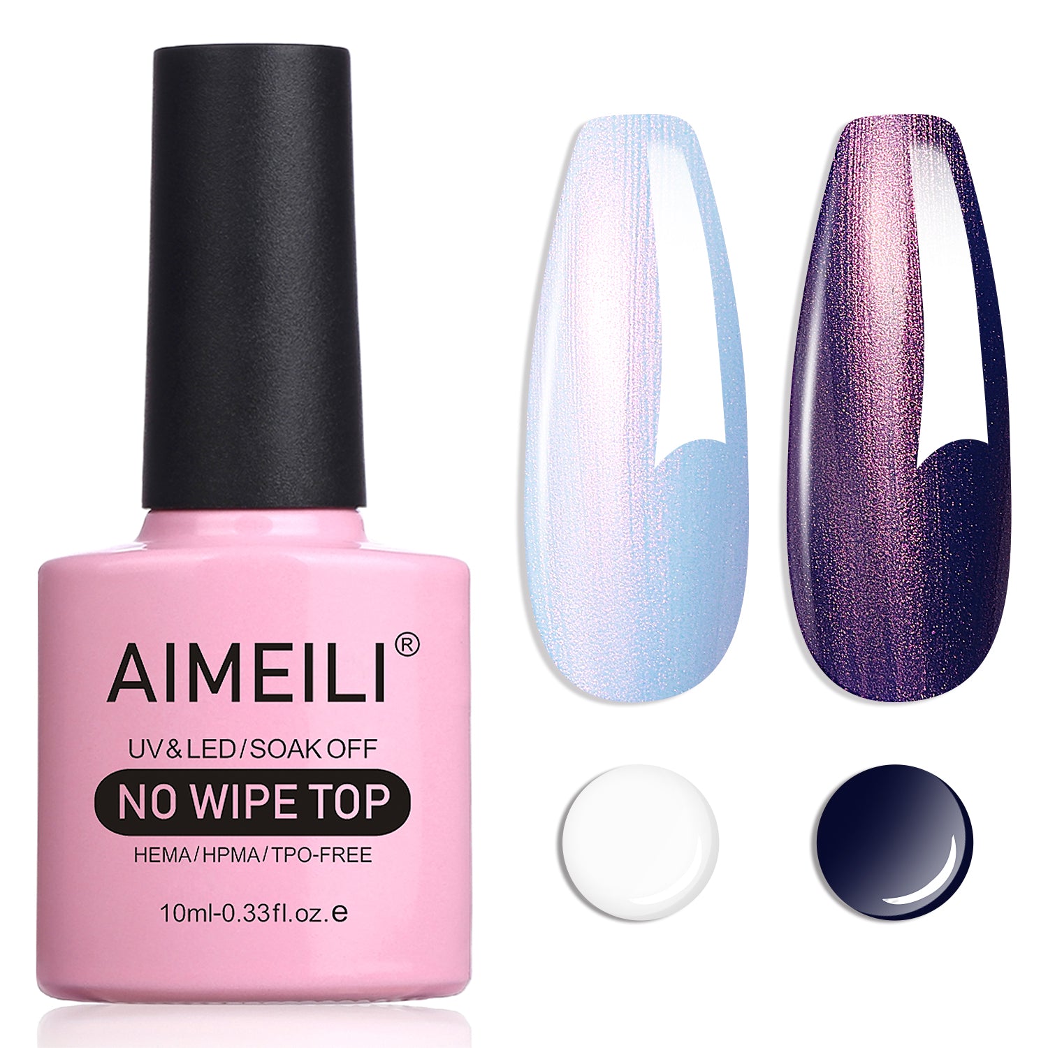 AIMEILI Pearl Top Coat Gel nail polish BKT005