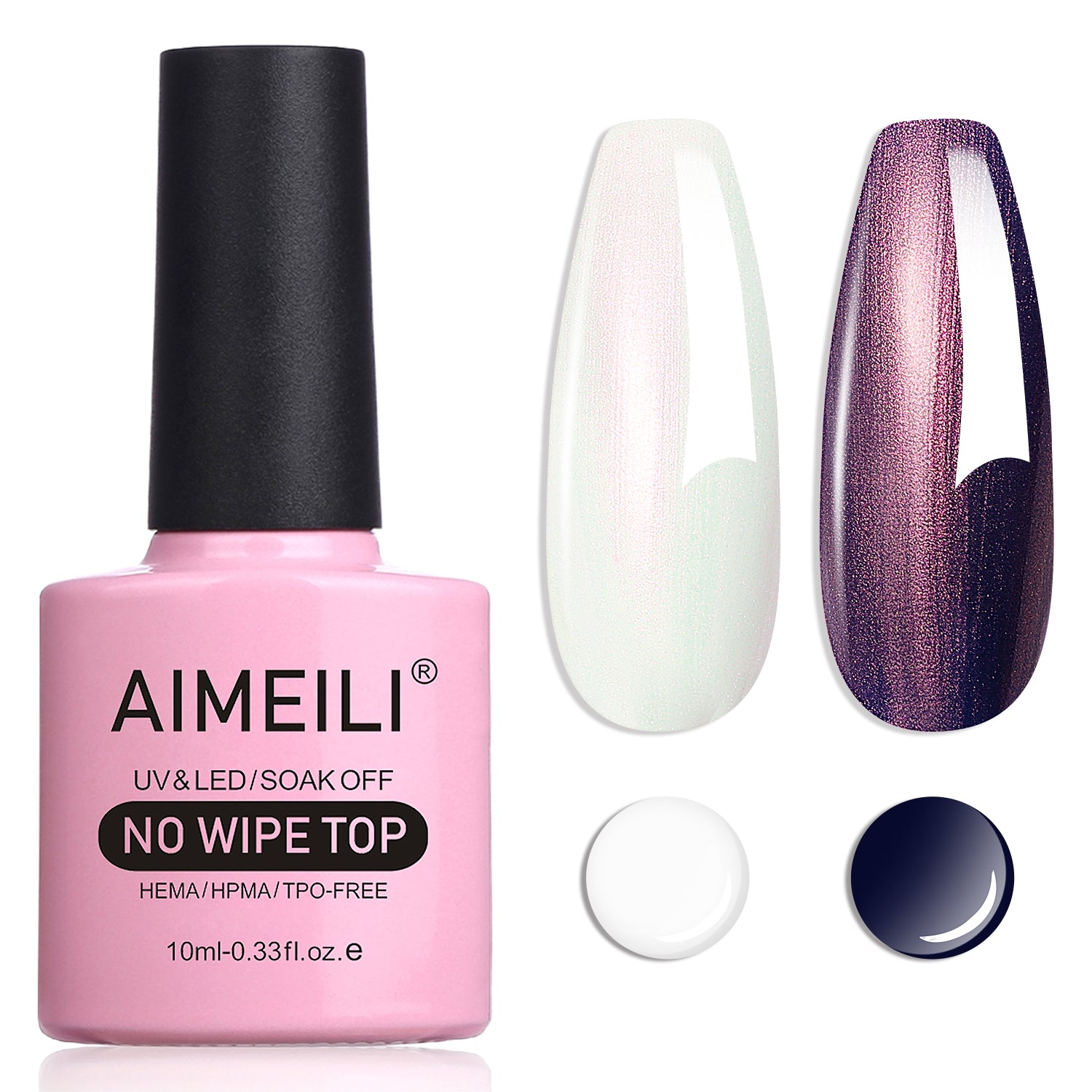 AIMEILI Pearl Top Coat Gel nail polish BKT006