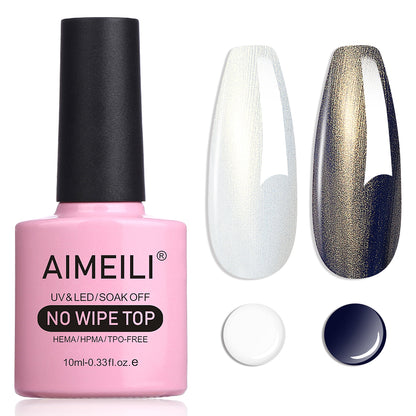 AIMEILI Pearl Top Coat Gel nail polish BKT007