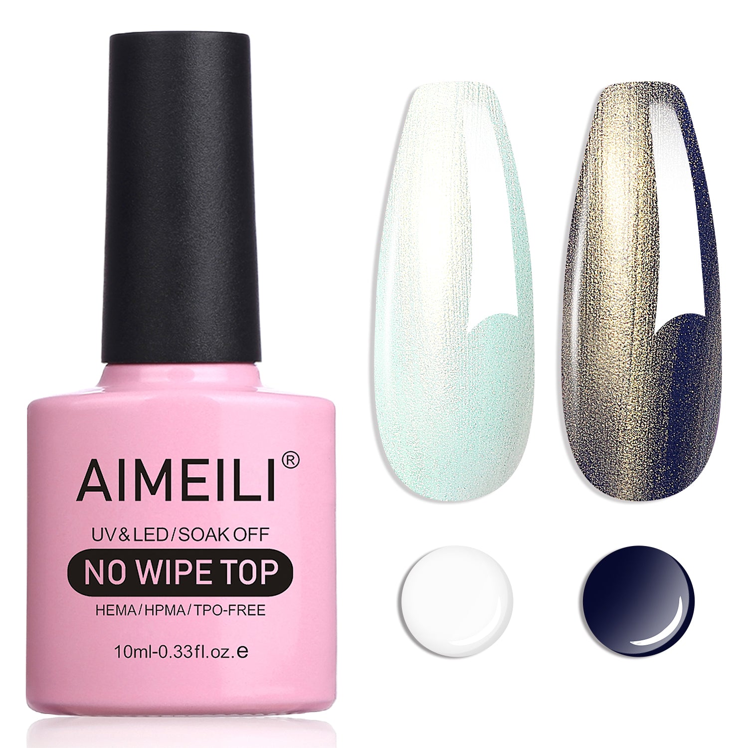 AIMEILI Pearl Top Coat Gel nail polish BKT010