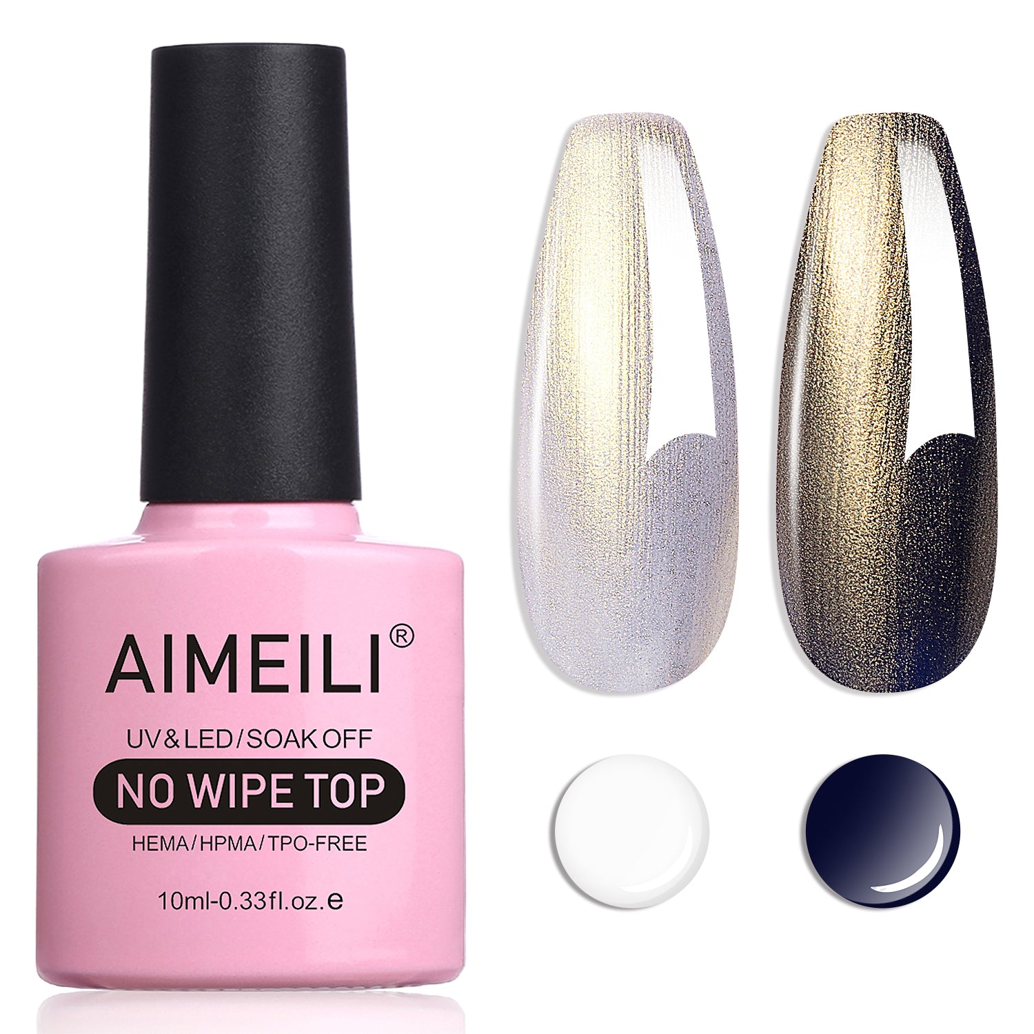 AIMEILI Pearl Top Coat Gel nail polish BKT012