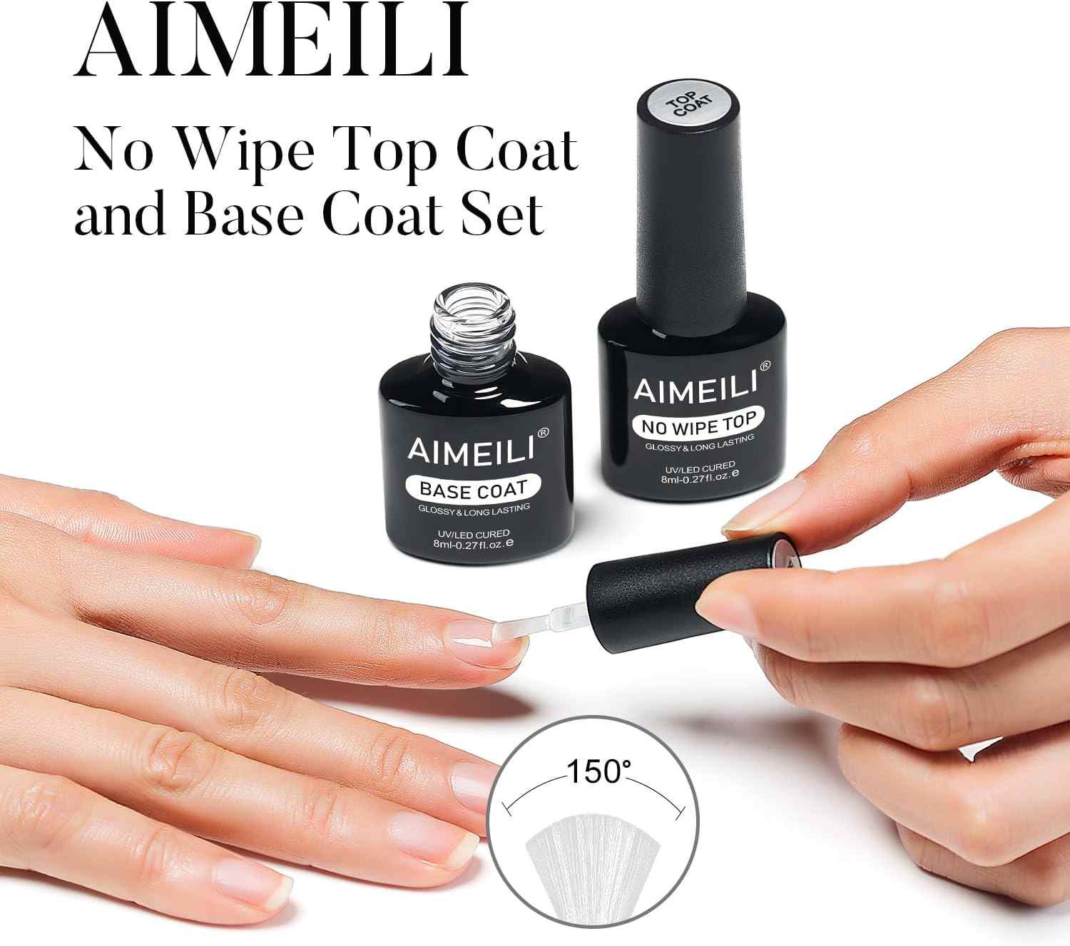 Aimeili Gel Base  and Top Coat 8ml