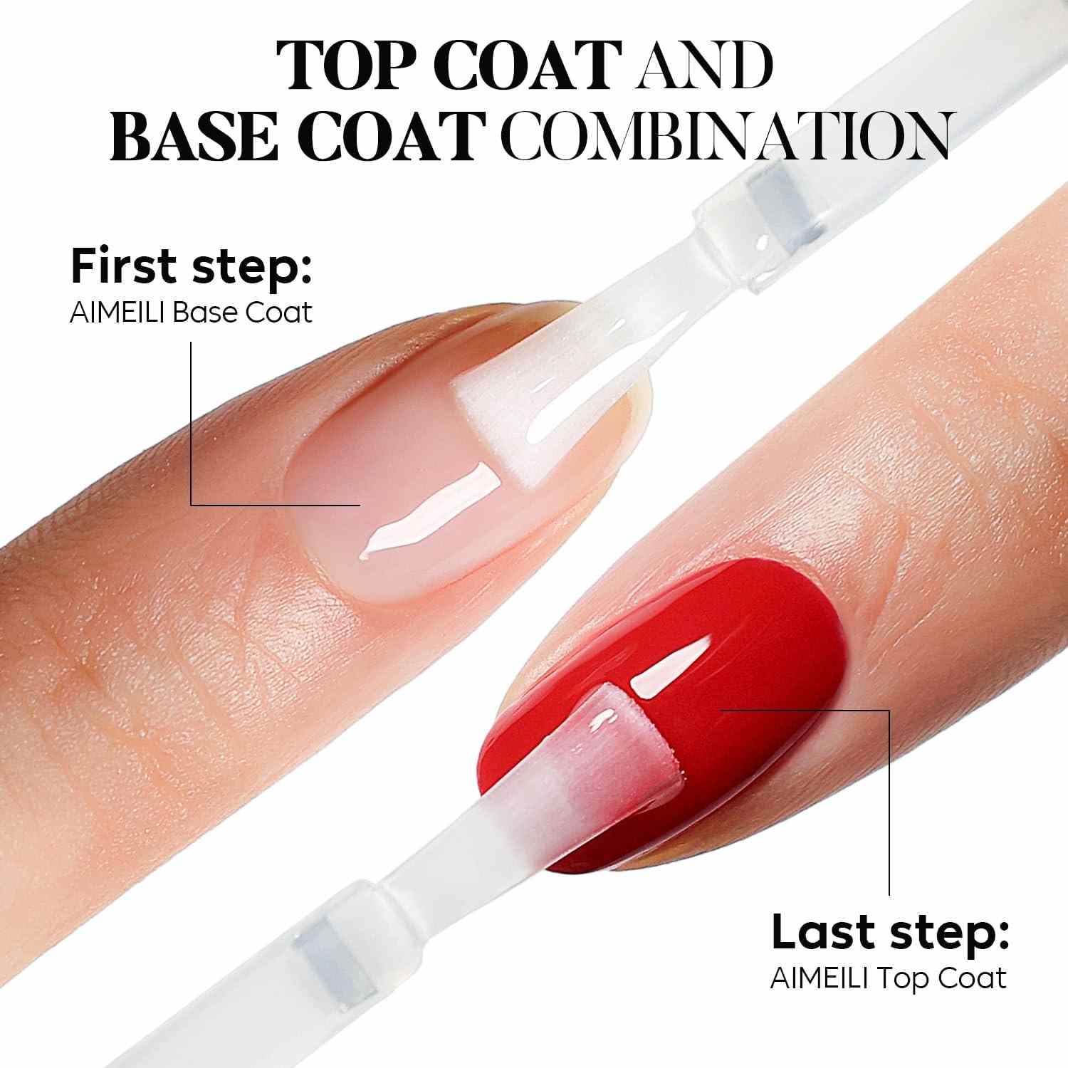 Aimeili Gel Base  and Top Coat 8ml