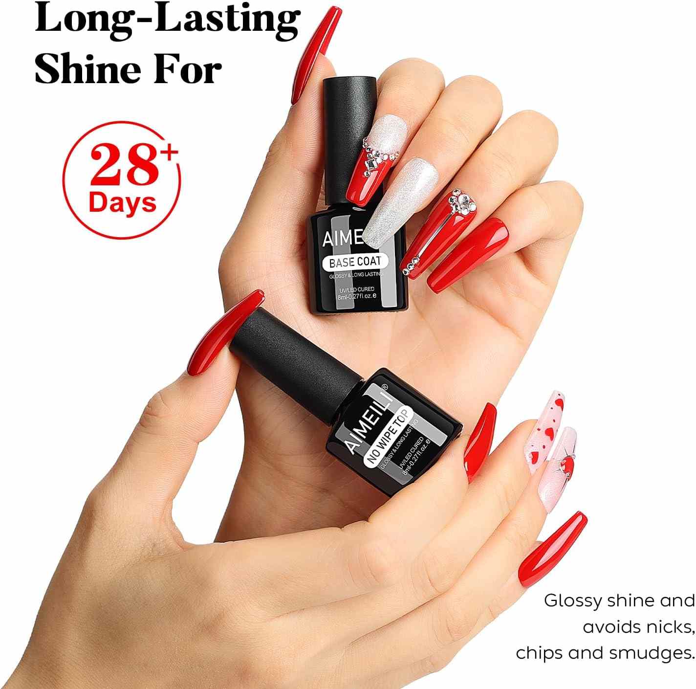 Aimeili Gel Base  and Top Coat 8ml