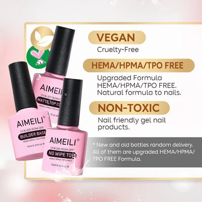 Hema free gel base and top coat