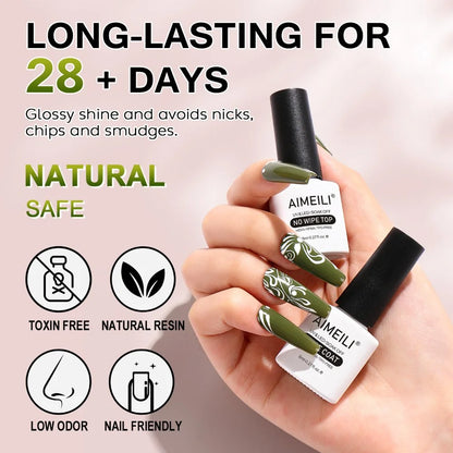 Long lasting top coat