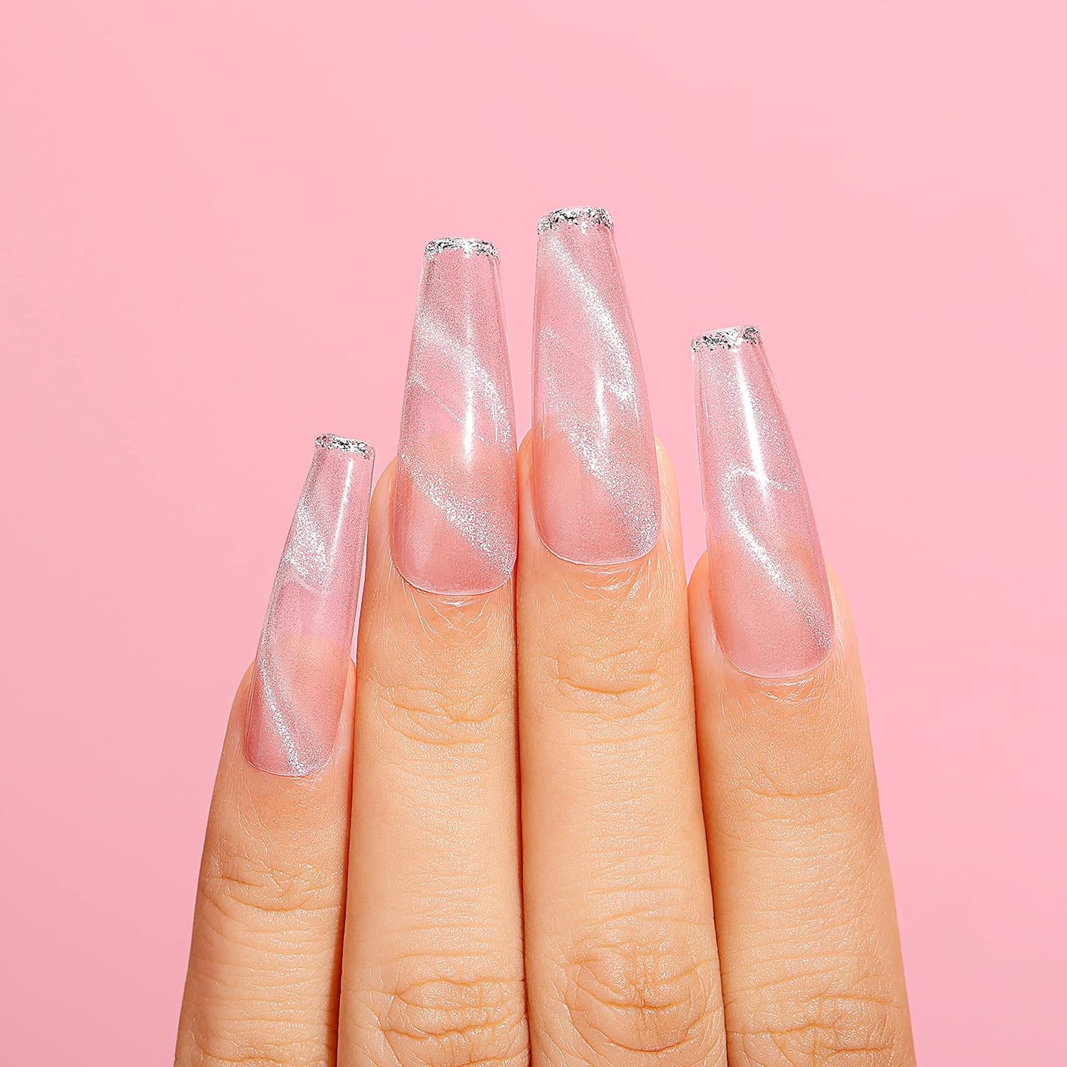 pink cat eye nail polish