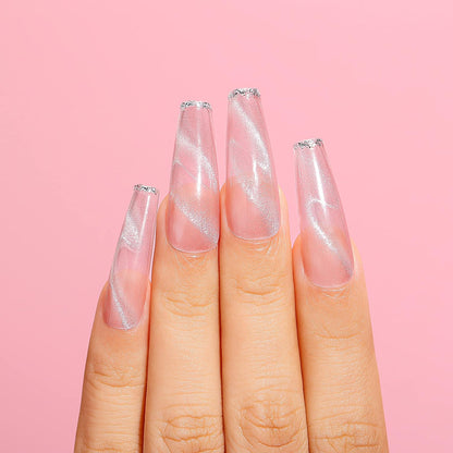 pink cat eye nail polish